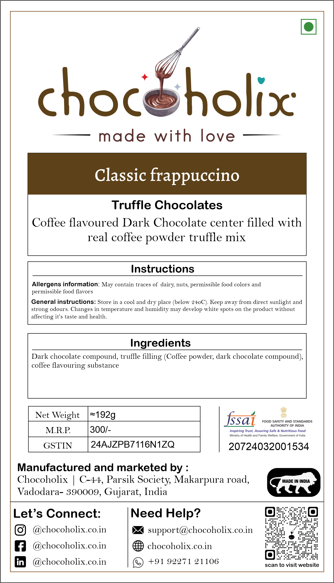 Classic frappuccino (12 pcs.)